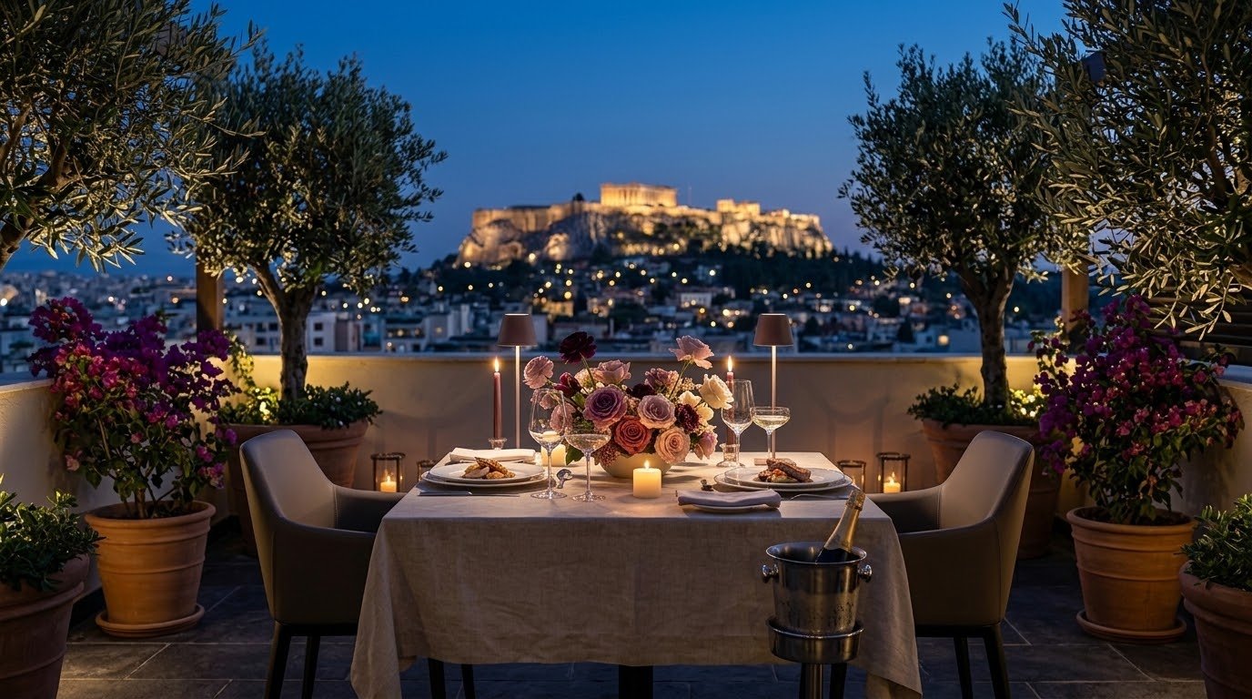 Private Rooftop Dinner στην Αθήνα