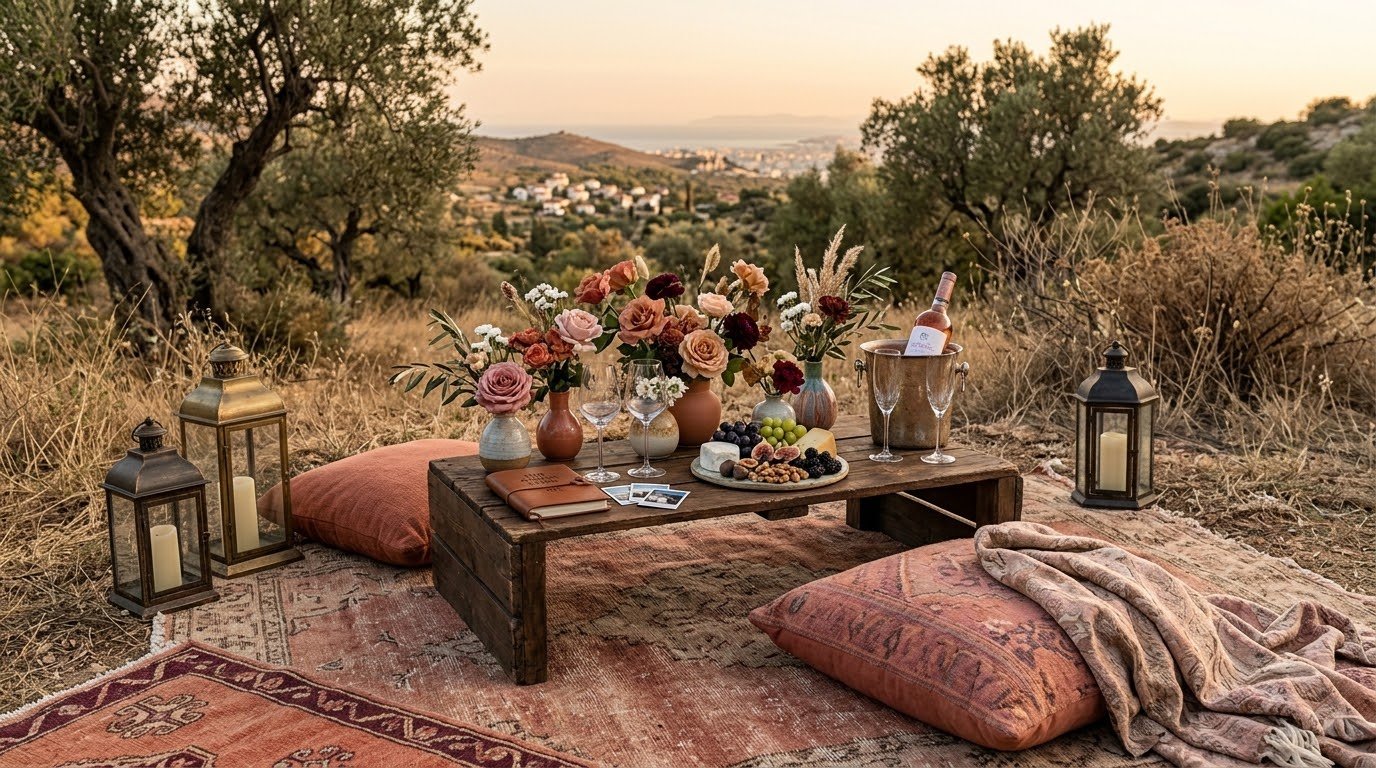 Ρομαντικό picnic για πρόταση γάμου στην Αθήνα