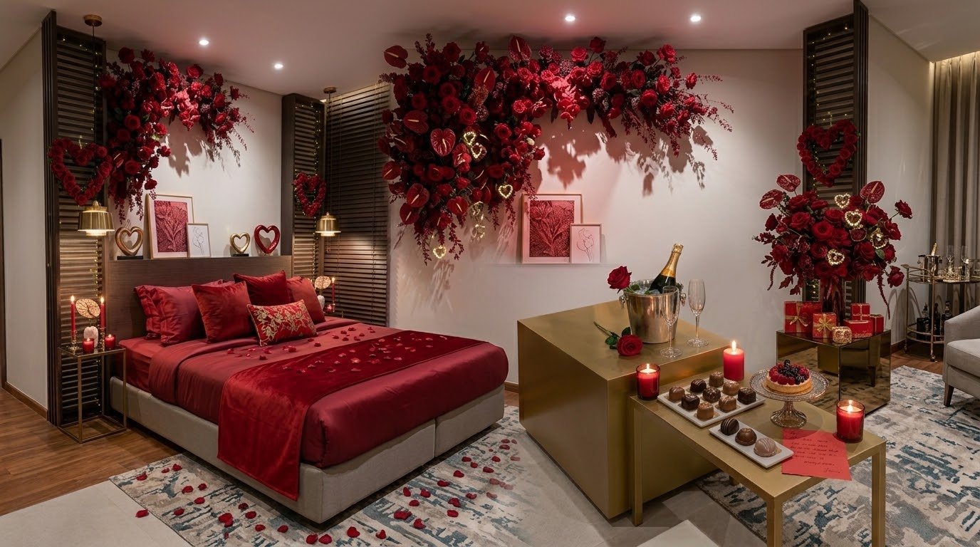 Hotel room marriage proposal in Athens